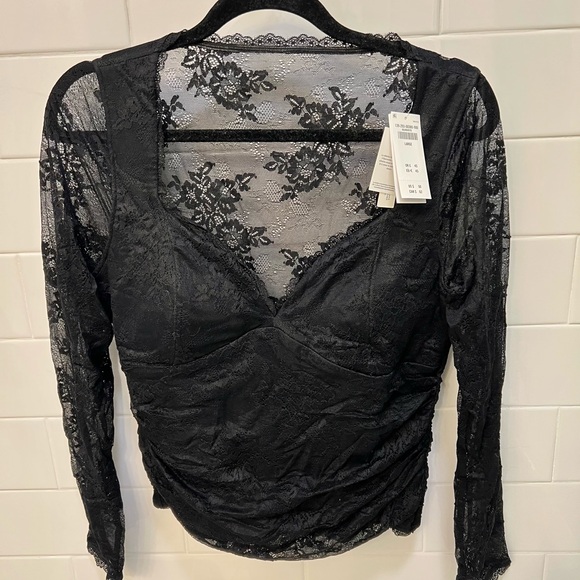 Abercrombie & Fitch Tops - Abercrombie & Fitch Black Lace Top